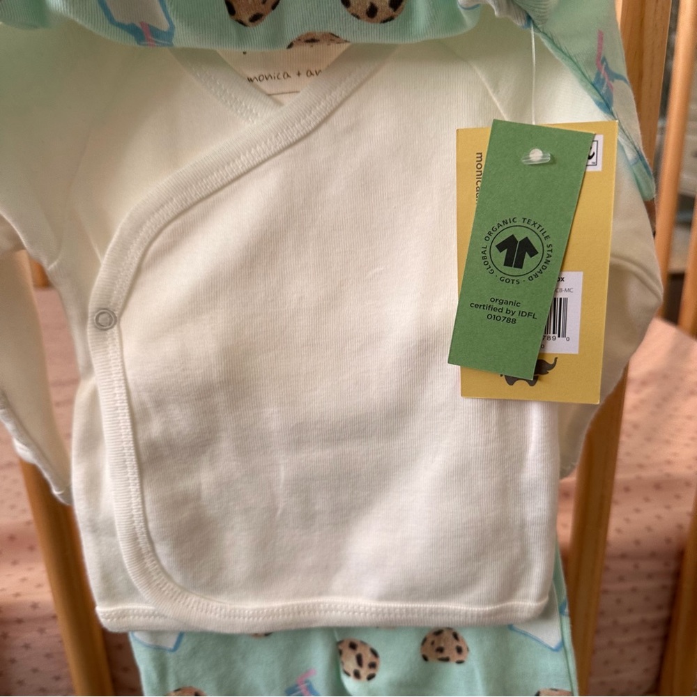 NWT‎ Monica & Andy Kids Pajamas - Blue Cookie Print - Picture 6 of 7